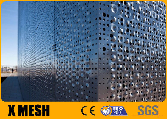 55% offenes perforiertes Aluminiummetall Mesh Sheet 1x2m für errichtende Wand
