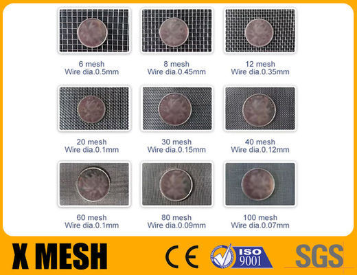 100 x 100 Durchmesser Mesh Size Stainless Steel Filter-Stoff-0.04mm