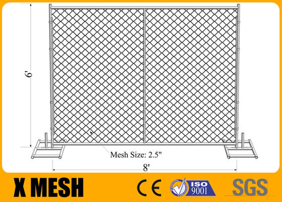 Heiße eingetauchte galvanisierte Massenkontrolle Kettenglied-Mesh Fencing Ods 32mm Draht-3.0mm