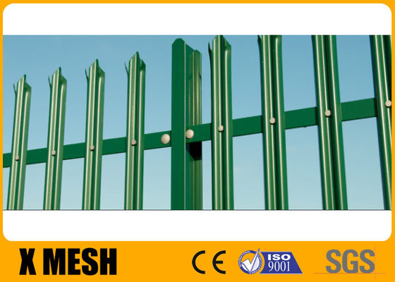 Grünes Pulver beschichteter Palisade-Zaun Panels Pale Thickness 3mm für Wärmekraftwerk