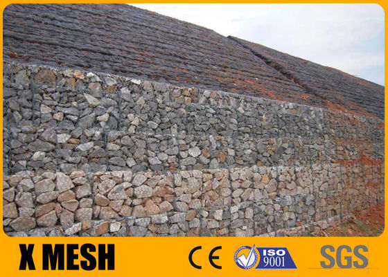 2x1x1m 80x100 schweißten Draht Mesh Gabion Hot Dip Galvanized für Stützmauern