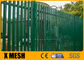 Schmiedeeisen-Zaun Panels Green Pvc w-Abschnitt-68mm beschichtete für Chemiefabrik