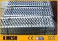 Edelstahlgitter aus verzinktem Stahl, 2 mm, 240 x 4020 mm, rutschfeste Lauffläche