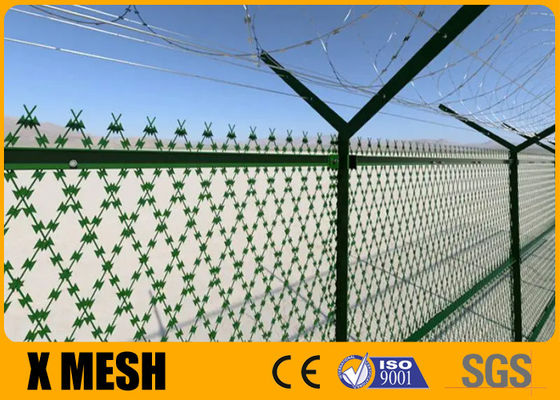 ASTM Standard-Bto-22 schweißte Rasiermesser-Draht Mesh Is Used In Airports und itärstützpunkte