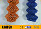 Orange wirtschaftliches das 12 Messgerät-Kettenglied-Mesh Fencing PVC beschichtete