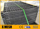 Draht BS 10244 asphaltieren v-förmiges H 2.4m beschichtetes Pulver Mesh Fencings